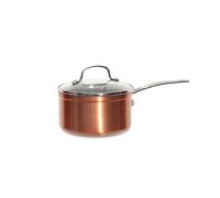 Nuwave Casserole en Céramique Duralon Blue de 1,4 L en Cuivre Rustique, sans PFAS, Compatible avec le Lave-Vaisselle, le Four et l’Induction, Anti-Rayures et Poignées Résistantes à la Chaleur