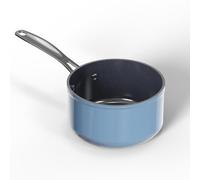 Nuwave Casserole en Céramique Duralon Blue de 1,9 L en Bleu Douillet, sans PFAS, Compatible avec le Lave-Vaisselle, le Four et l’Induction, Anti-Rayures et Poignées Résistantes à la Chaleur