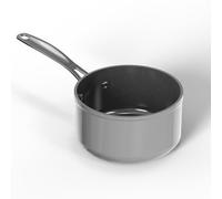 Nuwave Casserole en Céramique Duralon Blue de 1,9 L en Gris Froid, sans PFAS, Compatible avec le Lave-Vaisselle, le Four et l’Induction, Anti-Rayures et Poignées Résistantes à la Chaleur