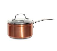 Nuwave Casserole en Céramique Duralon Blue de 2,8 L en Cuivre Rustique, sans PFAS, Compatible avec le Lave-Vaisselle, le Four et l’Induction, Anti-Rayures et Poignées Résistantes à la Chaleur