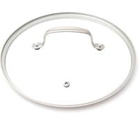 Nuwave Couvercle de 23.4 cm en Verre Trempé Ventilé pour Casserole de 4,7L/7,6L et Poêle de 24cm, Compatible Four Jusqu’à 176°C, Compatible Lave-Vaisselle, Nettoyage Facile, Poignée en Acier Inox