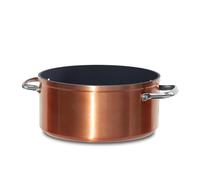 Nuwave Marmite en Céramique Duralon Blue de 4,7 L en Cuivre Rustique, sans PFAS, Compatible avec le Lave-Vaisselle, le Four et l’Induction, Anti-Rayures et Poignées Résistantes à la Chaleur