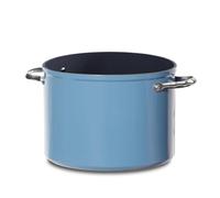 Nuwave Marmite en Céramique Duralon Blue de 7,6 L en Bleu Douillet, sans PFAS, Compatible avec le Lave-Vaisselle, le Four et l’Induction, Anti-Rayures et Poignées Résistantes à la Chaleur