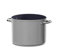 Nuwave Marmite en Céramique Duralon Blue de 7,6 L en Gris Froid, sans PFAS, Compatible avec le Lave-Vaisselle, le Four et l’Induction, Anti-Rayures et Poignées Résistantes à la Chaleur