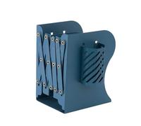 Nuyhadds Bibliothèque télescopique pour bureau, étagère de rangement en métal avec porte-stylo, bibliothèque de bureau, étagère de rangement pour bureau