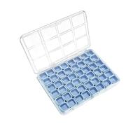 Nuyhadds Boîte de Rangement pour Ongles - Organisateur à 48 Compartiments pour Boucles d'oreilles | Coffret de Rangement pour Perles | pour Filles Maison Artisanat Voyage Bureau Chambre Dormir