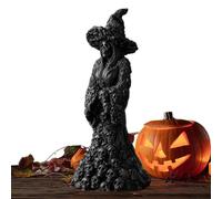 Nuyhadds Figurine de sorcière squelette d'Halloween, statue de décoration