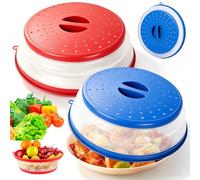 Nuyoah Cloche Micro Ondes Couvercle Micro-Onde Retractable 2pcs 26.5cm