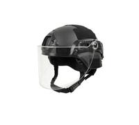 NVISRHDP Casque ABS léger avec Masque PC Transparent réglable | Casque DIY modulaire avec rail de guidage et manille
