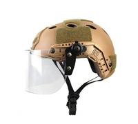 NVISRHDP Casque de Protection léger avec 90 Lunettes PC détachables | Avec rail de guidage modulaire DIY et bandoulière réglable