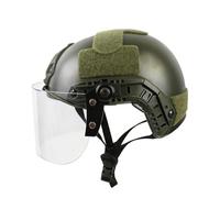 NVISRHDP Casque de Protection léger avec 90 Lunettes PC détachables | Avec rail de guidage modulaire DIY et bandoulière réglable
