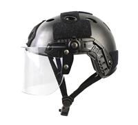 NVISRHDP Casque de Protection léger avec 90 Lunettes PC détachables | Avec rail de guidage modulaire DIY et bandoulière réglable
