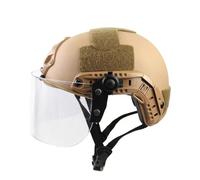 NVISRHDP Casque de Protection léger avec 90 Lunettes PC détachables | Avec rail de guidage modulaire DIY et bandoulière réglable