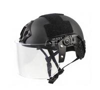 NVISRHDP Casque de Protection léger avec 90 Lunettes PC détachables | Avec rail de guidage modulaire DIY et bandoulière réglable