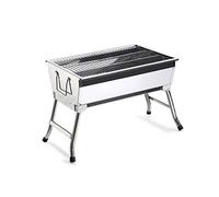 nviusdSJ Support pour Barbecue, Barbecue d'extérieur en Acier Inoxydable, Gril à Charbon de Bois Portable, Pliable, for la Maison, Pique-Nique, Four, poêle