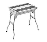 nviusdSJ Support pour Barbecue, Gril portatif Pliant extérieur, Gril sans fumée de Barbecue, réunion Famille en Plein air et dans la Cour for divertir Les invités