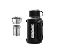 NVOQILIN Bouteille d'eau isotherme de grande capacité en acier inoxydable pour garder les boissons chaudes ou froides pendant 12 à 24 heures avec double ouverture, bouteille d'hydratation pour sports