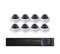 NVR POE extérieur HD 8MP 8 canaux | Kit de caméra de sécurité IP de rue Kit de vidéosurveillance Alerte e-mail(1T,8CH n 8Cams)