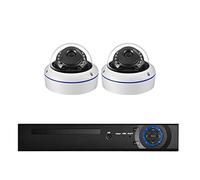 NVR POE extérieur HD 8MP 8 canaux | Kit de caméra de sécurité IP de rue Kit de vidéosurveillance Alerte e-mail(2T,4CH n 2Cams)