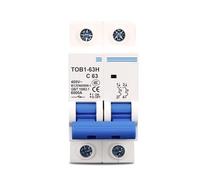 NVSFZGIYG Mini-disjoncteur 2P AC MCB TOB1-63 C Type 230/400 V~ 50 Hz/60 Hz 6 A, 10 A, 16 A, 20 A, 25 A, 32 A, 40 A, A, 63 A, 1 pièce(2P 32A)