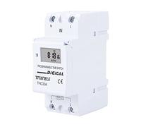 NVSFZGIYG Nouveau type de rail DIN 2 fils hebdomadaire programmable 7 jours Commutateur horaire numérique Relais Minuteur Contrôle AC 220 V 230 V 12 V 24 V 48 V 16 A 30 A (12 V DC AC)