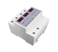NVSFZGIYG Voltmètre sélecteur de Phase triphasé 100 A for Rail DIN 3P+N avec Protection réglable Contre Les surtensions et sous-tensions