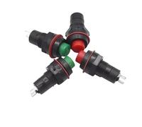 NVVEYDYQQ 1 interrupteur à bouton rond rouge DS-213 sans serrure à réinitialisation automatique petit trou de clé 10 mm NVVEYDYQQ