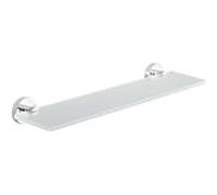 nwb clayette en verre Pro 020 P0220045 chromé , verre satiné, avec technique de fixation