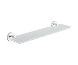 nwb clayette en verre Pro 020 P0220045 chromé , verre satiné, avec technique de fixation
