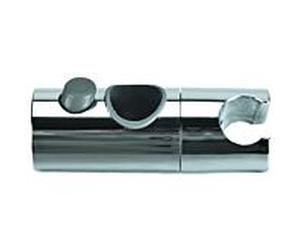 nwb Universal rechange Sun Universal Sun chromé, adapté à tous les rails de douche 25 mm