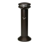NWL Cendrier sur pied D394xH1054mm noir tôle en acier RUBBERMAID Quantité:1