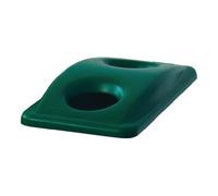 NWL Couvercle polyéthylène vert l.290xP520mm poubelles de tri 60 l p. les bouteilles Quantité:1