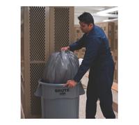NWL Fût polyvalent blanc 38 l PE D. ext.400xH435mm RUBBERMAID Quantité:1