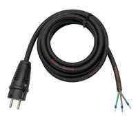 NWP Câble de raccordement Schuko 3 m 230 V 16 A IP54 TITANEX® H07RN-F 3G2,5, câble en Caoutchouc avec Embouts de câble