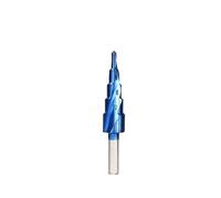 NWPNLXEA Step Cone Drill nanos Blue Coated Step Drill Bit 4-12 4-20 4-32mm Round Shank Wood Metal Hole Cutter HSS Core Drilling Tool(4-12mm) NWPNLXEA