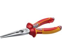 NWS Pince plate à becs ronds 140-49-VDE-205 VDE acier à outils 205 mm