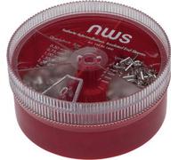 NWS 144-BS-1400 Assortiment d'embouts simples 0.5 mm², 0.75 mm², 1 mm², 1.5 mm², 2.5 mm² non isolé argent 1400 pc(s)