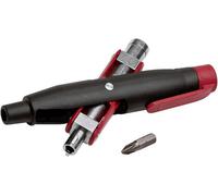 NWS 2005-4-SB Clé pour armoires électriques Clé pour armoires de distribution Zinc moulé sous pression, plastique noir, rouge