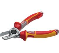 NWS coupe-câbles VDE-210mm-SB | pour dénuder et couper les câbles en cuivre et en aluminium | serrage par cliquet des câbles coupe sans écrasement