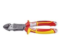 NWS FantasticoPlus 138-69-VDE-180 VDE Pince coupante diagonale à forte démultiplication avec facette 180 mm