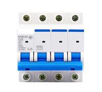 NXB-63 4P AC 230/400V Miniature Circuit Breaker C 6 10 16 20 25 32 40 63A Overload Protector DZ47 C Style Air Switch EKFBQBGW(125A)