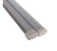 NXCVBNKZJ KJXP, 5 pièces/lot Led 2G11 Tube lampe couverture de lait lampe à Led 15w 76-2835smd AC100-277V lampe en cristal 410mm de Long 2G11(Cold white)