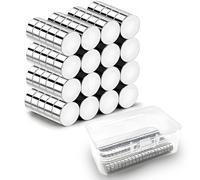 NXPUXP 80 PCS Aimant Neodyme,6x3mm Aimants Ronds Extrêmement Puissants,pour Réfrigérateur, Images,Bricolage,Carte,Tableau Blanc,avec Boîte de Rangement