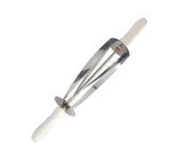 NYCBZ Coupe-Croissant, Rouleau à Croissants, tranches de Cuisine en Acier Inoxydable, Coupe-Pain de Forme Uniforme, Coupe-pâtisserie, Grand(Large)
