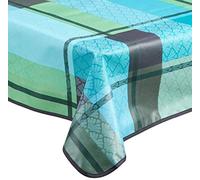 Nydel Nappe Palm Azur Anti Tache Enduction PVC (160 x 350 cm)