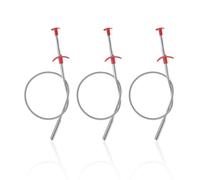 NYGGTYK 3 pinces à griffes, tige télescopique à ressort automatique, pince élastique, pince flexible, canal, crochet de nettoyage de tuyaux, outil de préhension de 60 cm, pince de vidange