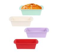 NYGGTYK Lot de 4 moules à pâtisserie, boîtes à pain, moules en silicone pour friteuse à air chaud, outils de cuisson, boîtes à pain, accessoires de cuisson pour gâteaux, toasts, pains