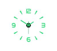 NYMFEA yaoqijie 3D Lumineux Horloge Murale sans Cadre Acrylique DIY Horloge Numérique Stickers Muraux Horloge Silencieuse for Salon Chambre Bureau Décoration Murale Lasting (Color : Style 5)