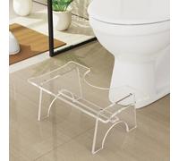 Nynelly Tabouret de Toilettes en Acrylique, Tabouret de Toilette pour Adulte et Enfants, Marches Toilette Physiologique,Repose Pied Toilette pour WC Constipation,Simple Bain Toilettes Tabouret