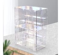 Nynelly Vitrine en Acrylique à 2 Niveaux pour Objets de Collection, boîtes de présentation en Acrylique Transparent avec Porte et étagère, à Assembler sur Le Plan de Travail, Figurines Funko Pop,